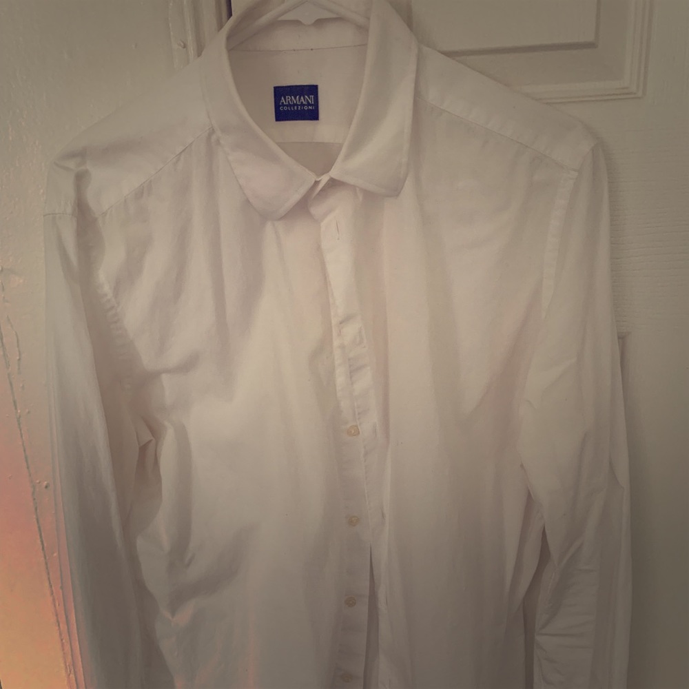 Armani white dress shirt